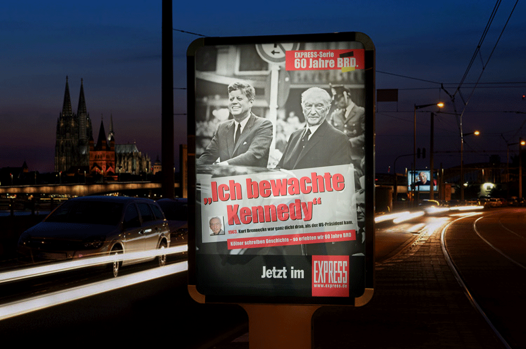 Kölner Xpress-Kampagne „60-Jahre BRD“