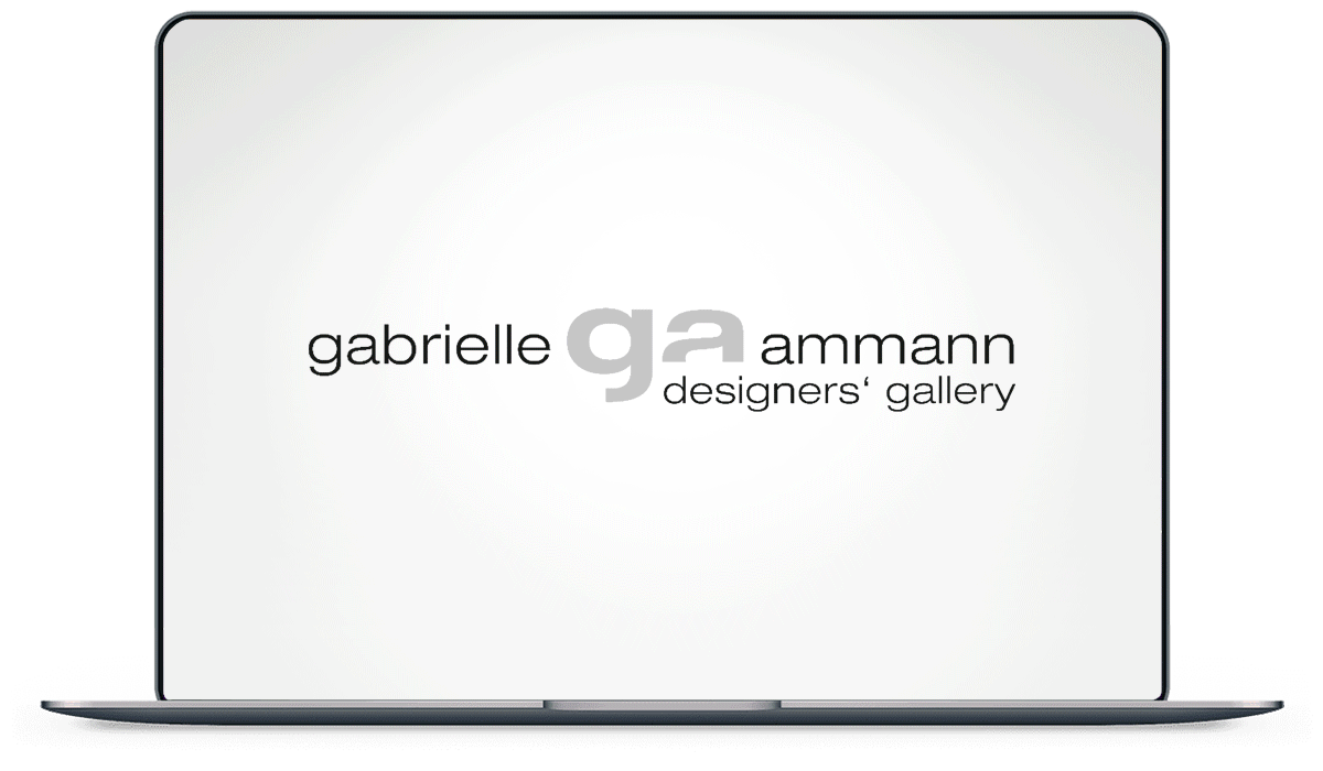 Corporate Identity und Design für Gabrielle Amman „Designer's Gallery“. Eine evolutionäre Entwicklung des Firmensignets.