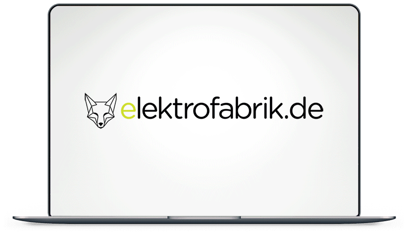 Logoentwicklung für „elektrofabrik“, eine smarte Tochterunternehmen von smartfabrik.