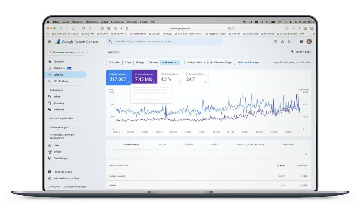 Online-Marketing-Analyse mit Google Search Console